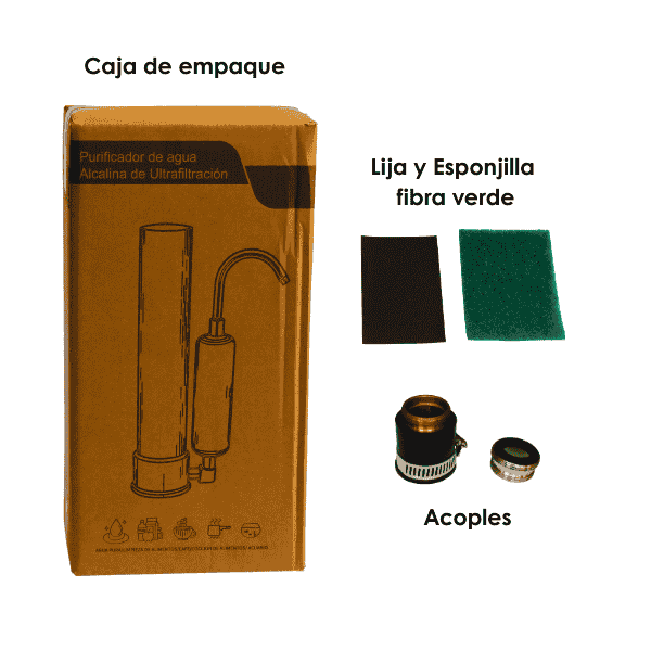 Purificador De Ultrafiltración En Acero 3 en 1 Alcalino Biotrade SAS Filtros de agua - Image 3