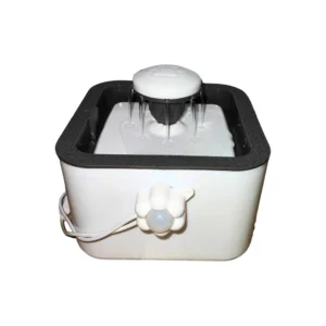 Fuente Bebedero Automático Mascotas Blanco 2.5L Con Filtro Y Sensor
